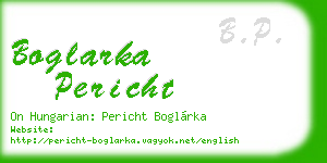 boglarka pericht business card